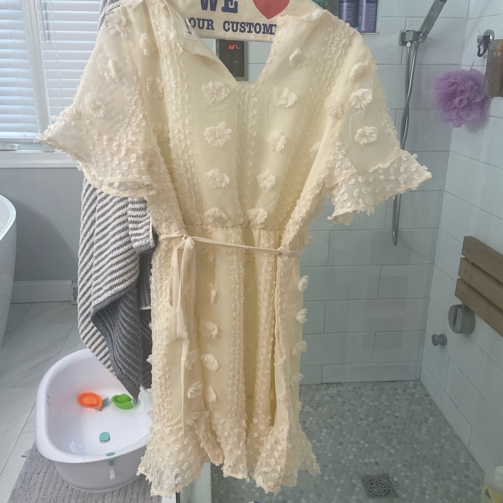 Pink blush maternity dress